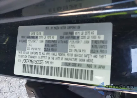 2019 Mazda Cx-5 Touring из США, поврежденный, VIN JM3KFACM5K1508335